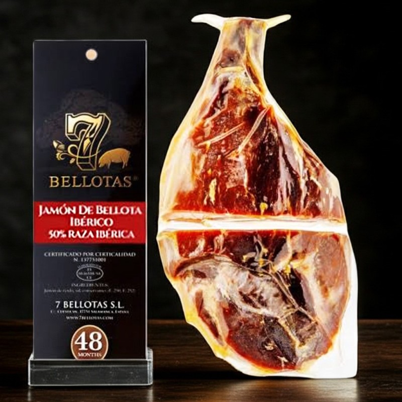 Prosciutto Ibérico 50% di Bellota Pata Negra - 7 Bellotas®