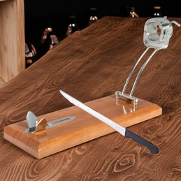 Jamonero Giratorio y Plegable con Cuchillo | 7 Bellotas®