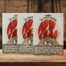 Prosciutto iberico affettato