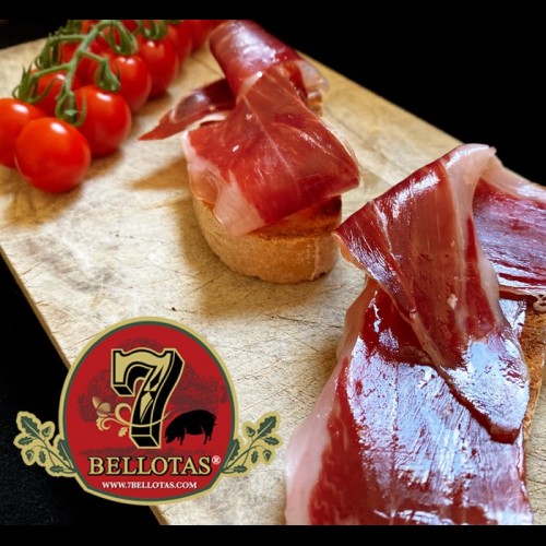 7 Bellotas® "Premium Royal" Ham Van Eikel-varkens (JAMON Ibérico de BELLOTA) 64 Maanden 7 Bellotas® "Premium Royal" Ham Van Eikel-varkens (JAMON Ibérico de BELLOTA) 64 Maanden