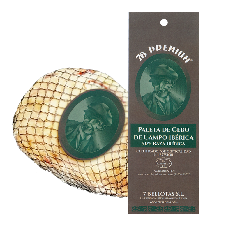 Paleta ibérica deshuesada cebo de campo