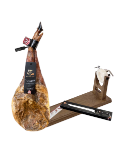 Lote paleta de bellota con jamonero y cuchillo