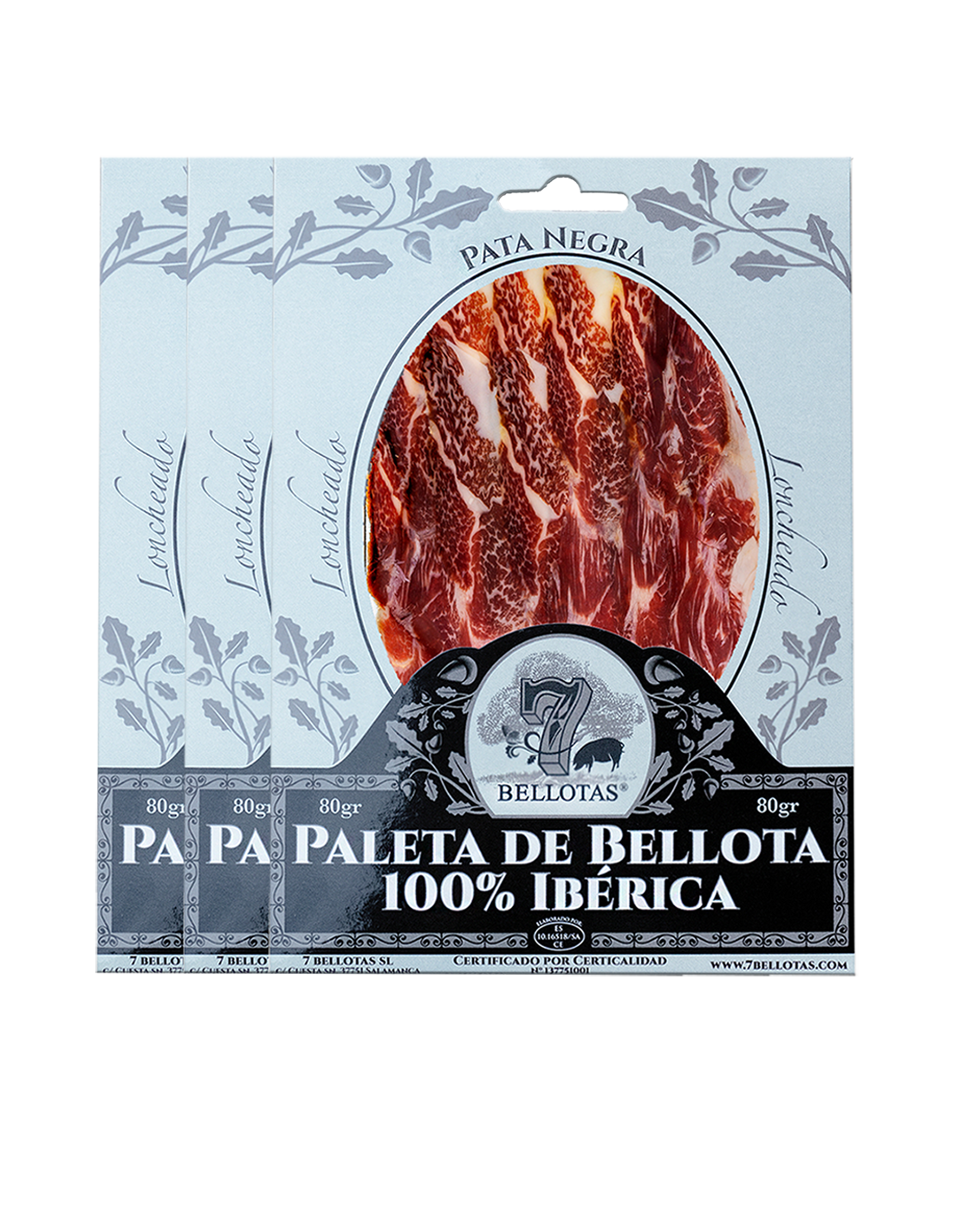 Ham Dry-Cured Sliced Iberian Black Pork Pata Negra 80g