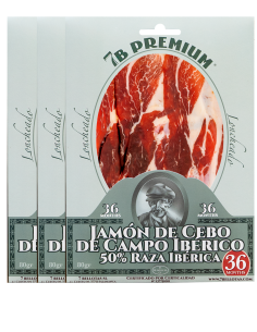 sliced iberian spanish ham (jamon iberico)