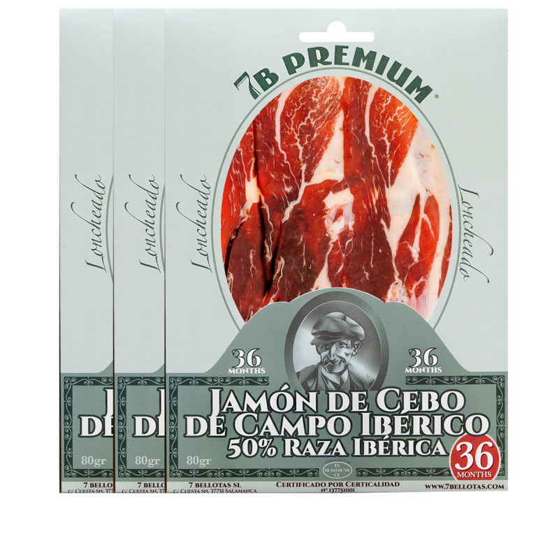 prosciutto iberico affettato