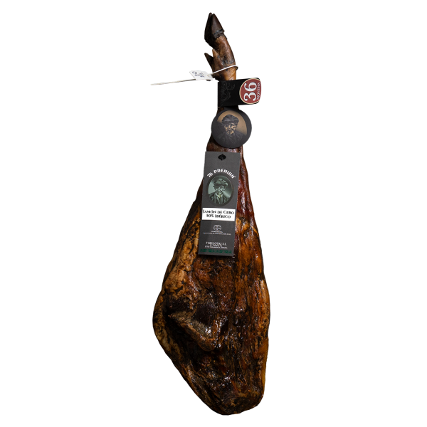 Spanish Pata Negra Iberico ham  7B PREMIUM® Weight Bone-in 7,0Kg -  Boneless 3,4Kg Piece Bone-in