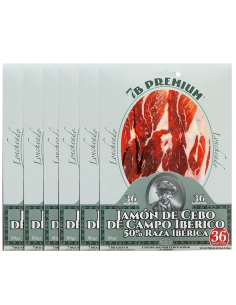 Jambon espagnol 7B PREMIUM® tranché et emballé sous vide