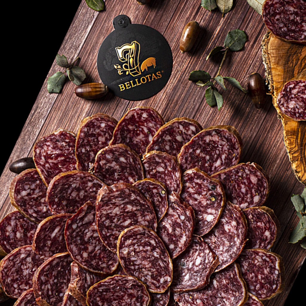 Guide to Perfect Jamón Ibérico Wine Pairing | The Best Wines and Sides for Spanish Ham 3 spanish salami, salchichon iberico bellota, pata negra ham