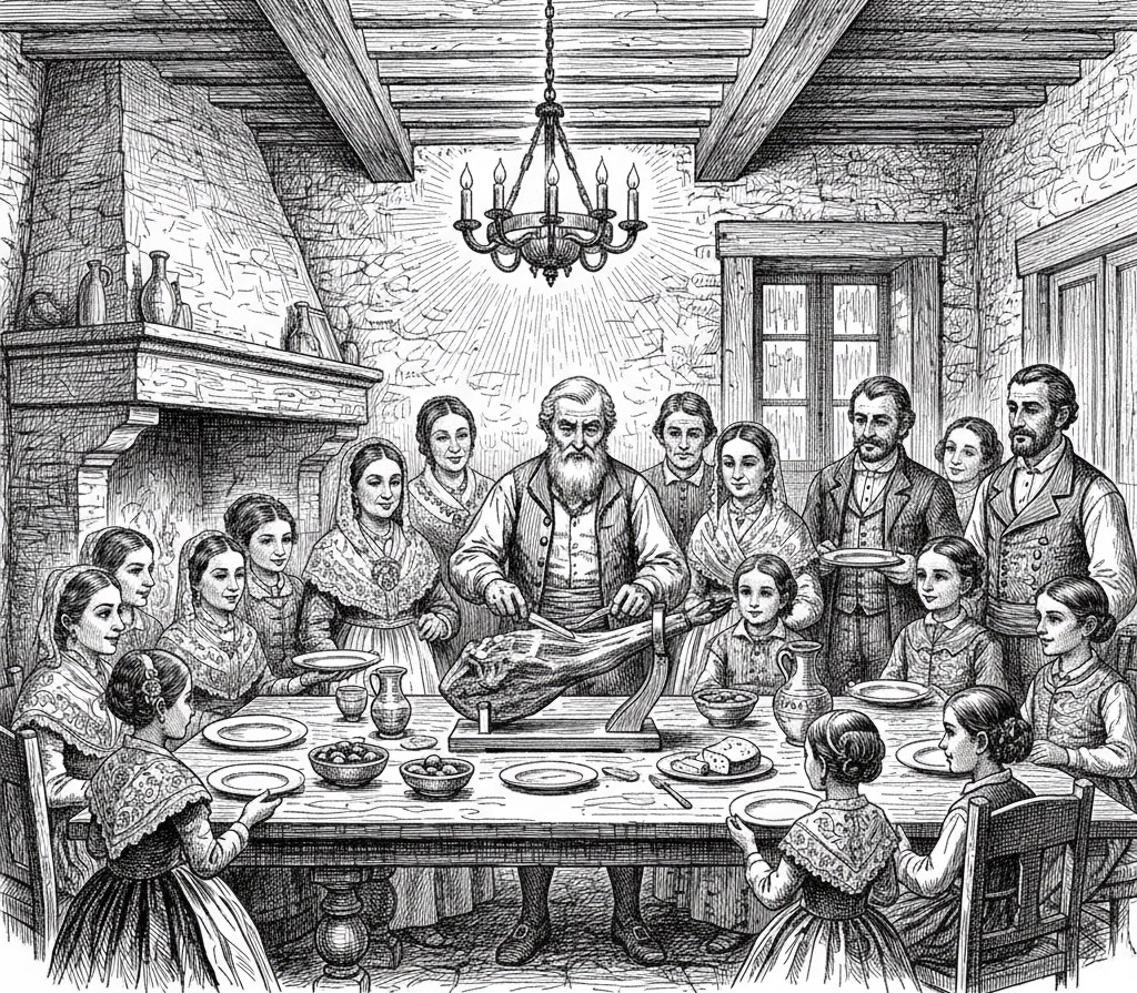 From Spain with Love | Iberico Ham & Holiday Traditions 3 Iberico ham is presented with ceremony.