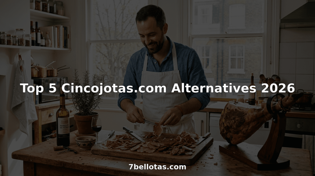 Top 5 Cincojotas.com Alternatives 2026 1 Gourmet arranging Spanish Iberian ham selection