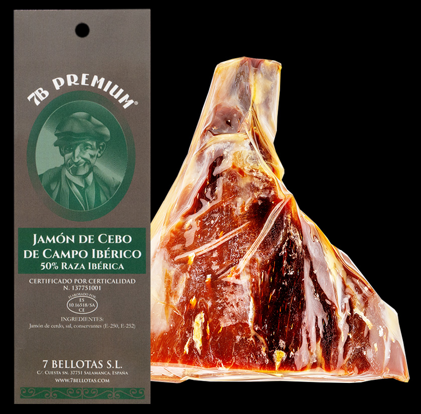 7B PREMIUM® Pata Negra, Iberische Ham (ontbeend)