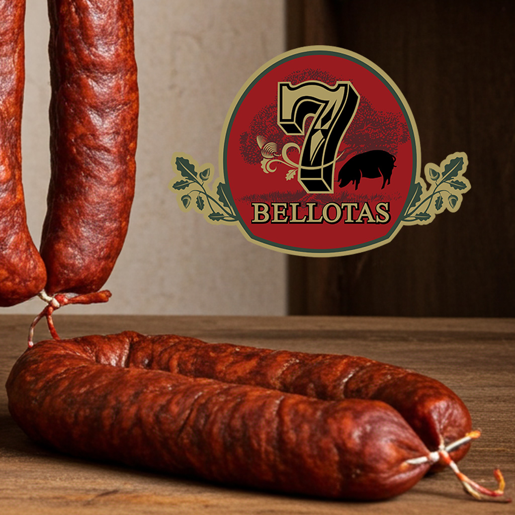 Chorizo ibérico de Bellota, longaniza iberica, chorizo de Salamanca