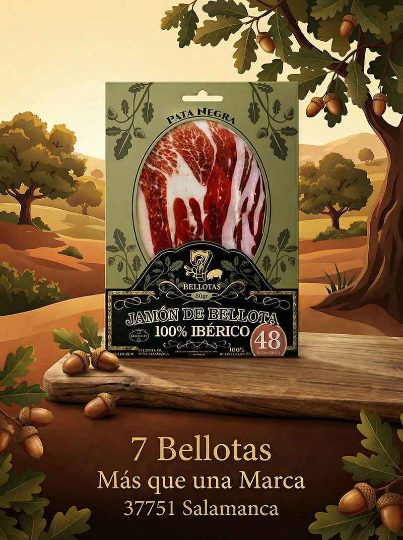 jamón ibérico de bellota en sobres