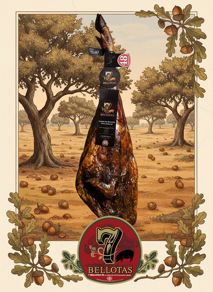 Pata Negra Schinken aus Eichelmast , jamon iberico bellota iberischer eichel-schinken kaufen (jamon iberico bellota)