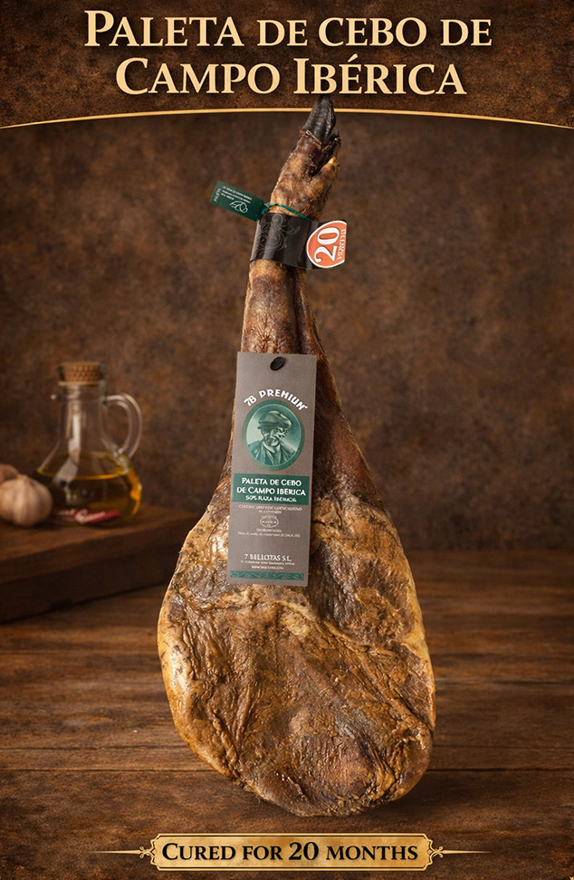 paleta iberica , paleta de cebo de campo ibérico